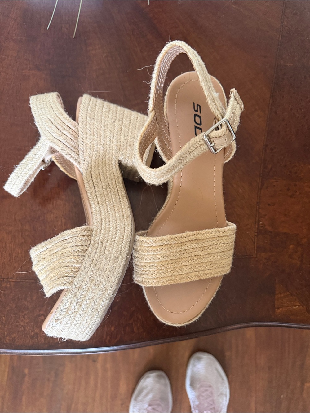 Sole Society Natural/Tan Espadrille Wedge Sandals
